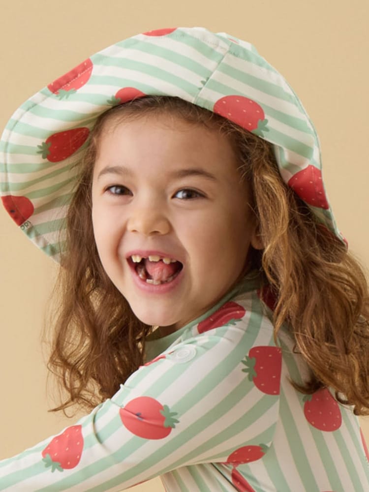 MORI Olive Green Floppy Sun Safe Swim Hat - Image 1 of 5 MORI Olive Green Floppy Sun Safe Swim Hat - Image 1 of 5