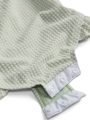 MORI Green Seersucker Short Puff Sleeve Swimsuit - Image 6 of 6