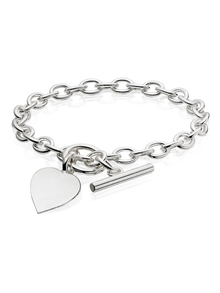 Beaverbrooks Silver Tone Heart Bracelet - Image 2 of 3 Beaverbrooks Silver Tone Heart Bracelet - Image 2 of 3