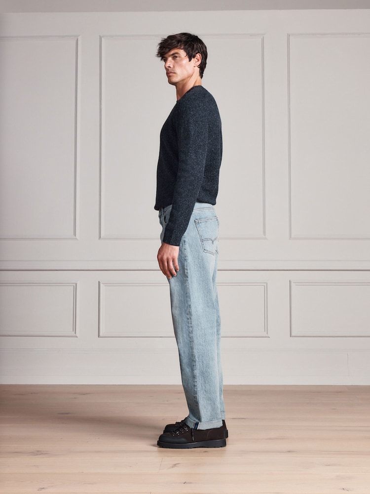 Lyseblå - N. Premium denimjeans med lige pasform - Billede 2 af 7