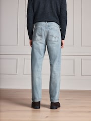 Lyseblå - N. Premium denimjeans med lige pasform - Billede 4 af 7