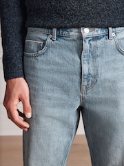 Lyseblå - N. Premium denimjeans med lige pasform - Billede 7 af 7