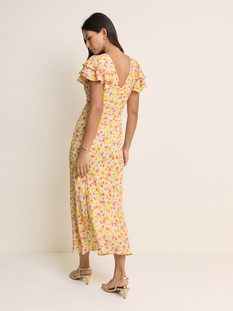 Nobodys Child Yellow/Orange Lola Midaxi Dress - Image 2 of 5