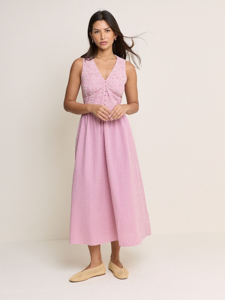 Nobodys Child Pink Sleeveless Eliza Midi Dress - Image 1 of 5