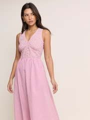 Nobodys Child Pink Sleeveless Eliza Midi Dress - Image 3 of 5