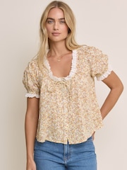 Nobodys Child Yellow Lumi Blouse - Image 1 of 4