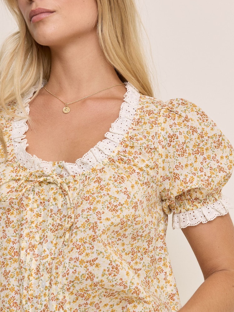 Nobodys Child Yellow Lumi Blouse - Image 4 of 4