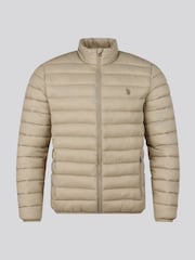 U.S. Polo Assn Natural Lightweight Bound Quilted Jacket - Image 5 of 9