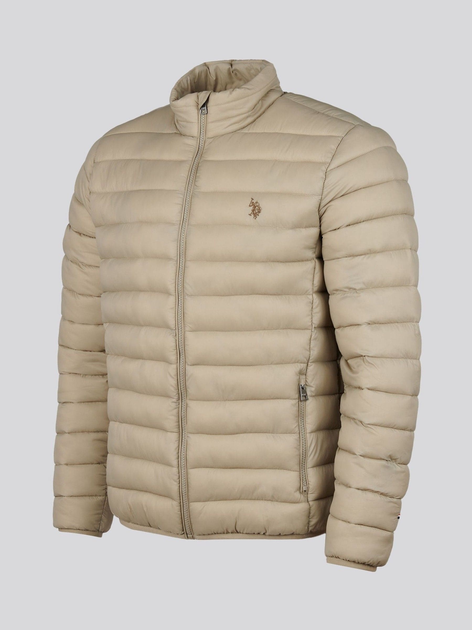 POLO ベージュ ジッパー付きジャケット Buy U.S. Polo Assn Beige Lightweight Bound Quilted Jacket from
