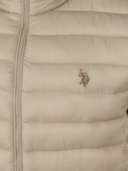 U.S. Polo Assn Natural Lightweight Bound Quilted Jacket - Image 8 of 9