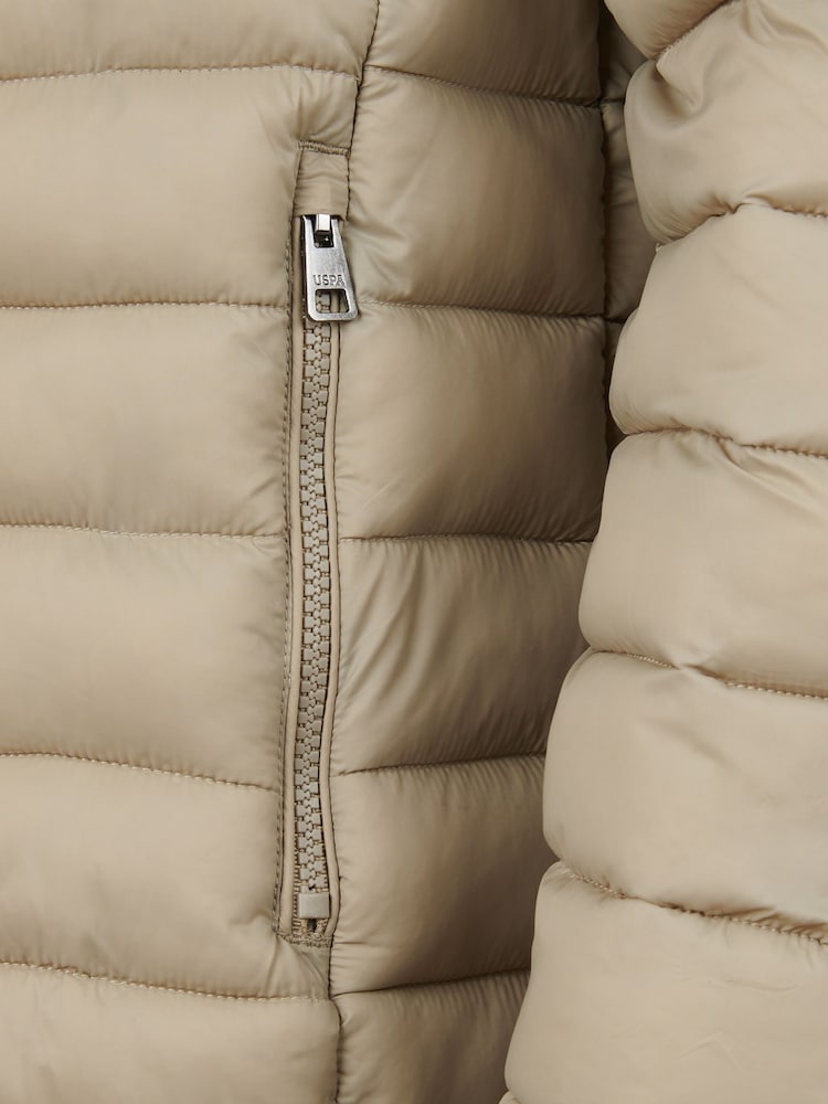 U.S. Polo Assn Natural Lightweight Bound Quilted Jacket - Image 9 of 9 U.S. Polo Assn Natural Lightweight Bound Quilted Jacket - Image 9 of 9