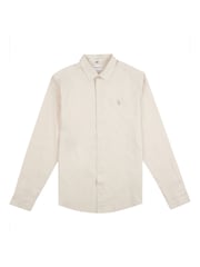U.S. Polo Assn Natural Linen Blend Shirt - Image 5 of 7