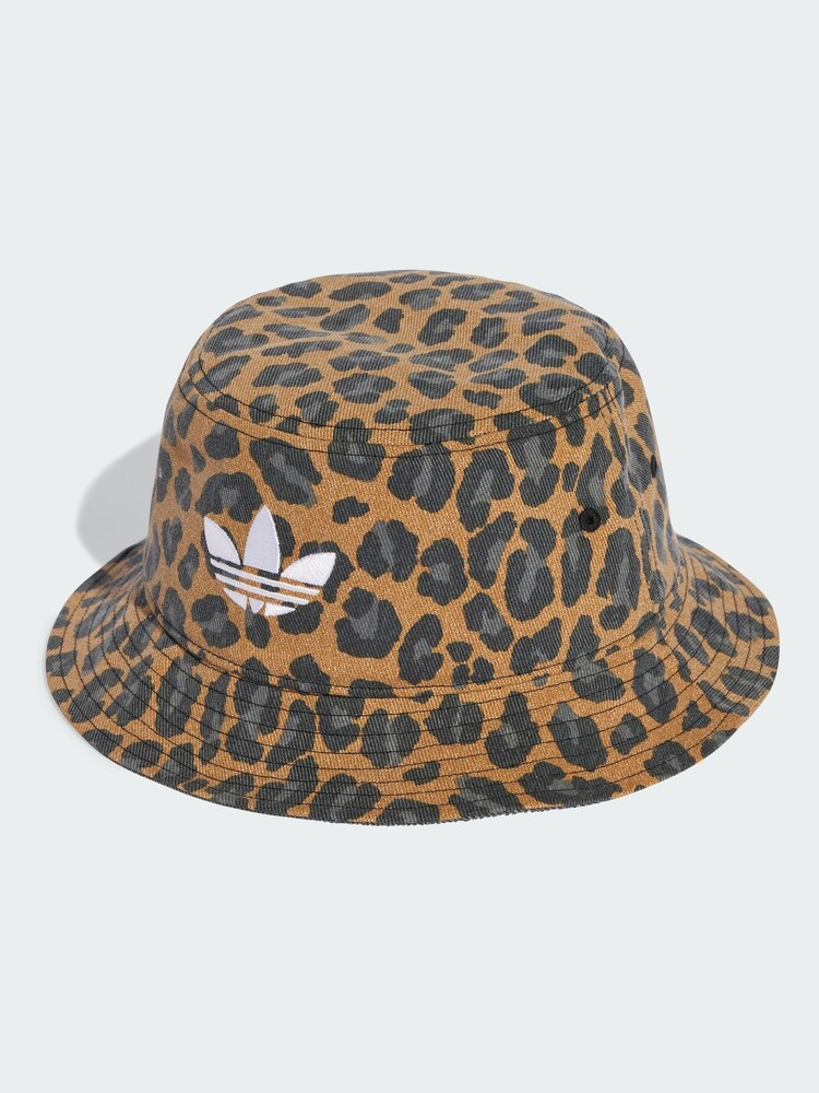adidas Originals Brown Leopard Bucket Hat - Image 1 of 4
