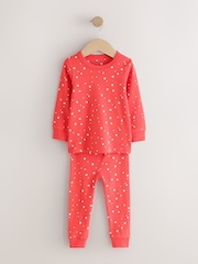 Red/Ecru Snuggle Pyjamas 3 Pack (9mths-12yrs) - Image 10 of 12