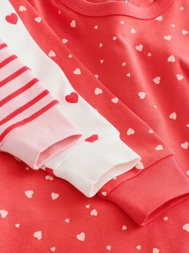 Red/Ecru Snuggle Pyjamas 3 Pack (9mths-12yrs) - Image 12 of 12