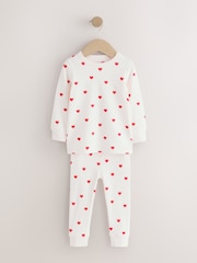 Red/Ecru Snuggle Pyjamas 3 Pack (9mths-12yrs) - Image 9 of 12