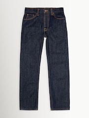 Nudie Jeans Blue One Wash Rad Rufus Regular Straight Fit Jeans - Image 3 of 7