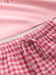 Pink Heart Gingham Top & Joggers Set (3mths-7yrs) - Image 5 of 5