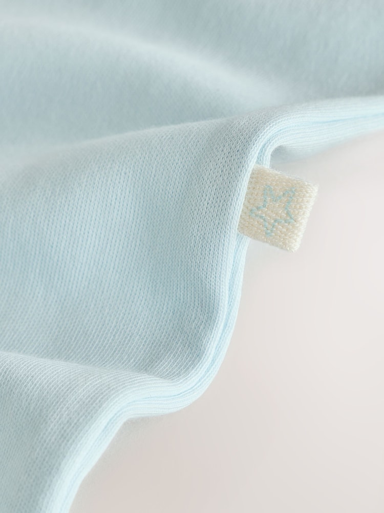 Pale Blue Collar Baby Sleepsuits 3 Pack (0-2yrs) - Image 10 of 10 Pale Blue Collar Baby Sleepsuits 3 Pack (0-2yrs) - Image 10 of 10
