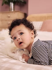 Krémové/červené - Collared Sleepsuits 3 Pack (0mths-2yrs) - Obrázek 4 z 14