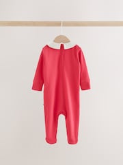 Krémové/červené - Collared Sleepsuits 3 Pack (0mths-2yrs) - Obrázek 8 z 14