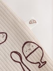 Blue/Brown Brunch Two Way Zip Baby Sleepsuits 4 Pack (0mths-2yrs) - Image 11 of 11