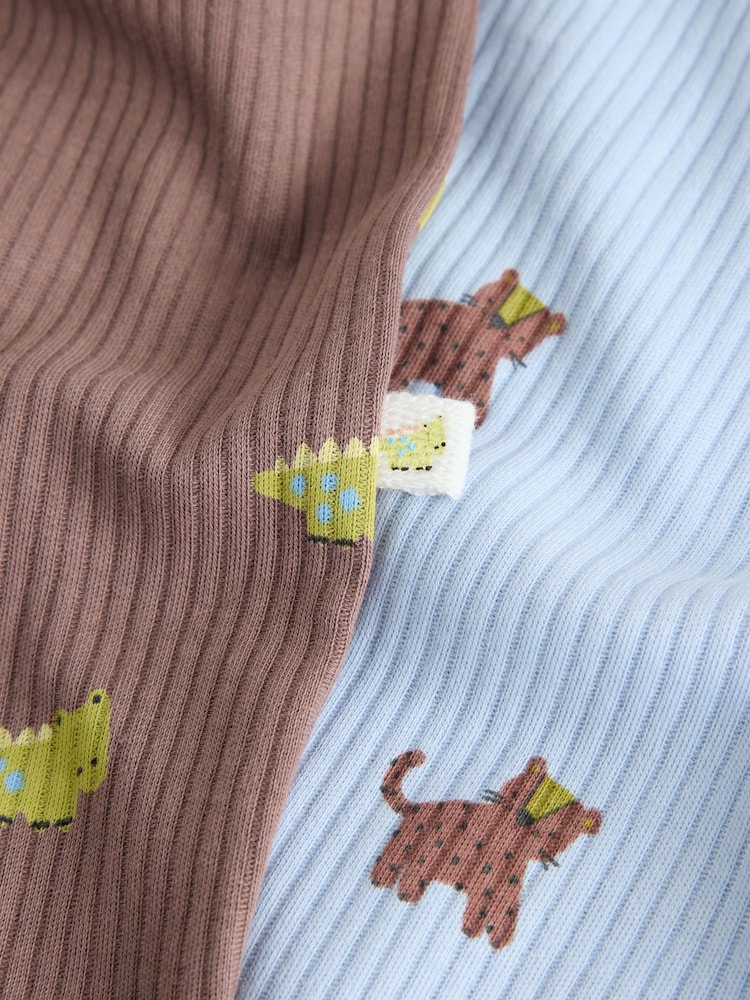 Multi Mini Animals Two Way Zip Sleepsuits 4 Pack (0mths-3yrs) - Image 13 of 13 Multi Mini Animals Two Way Zip Sleepsuits 4 Pack (0mths-3yrs) - Image 13 of 13