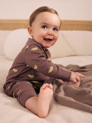 Multi Mini Animals Two Way Zip Sleepsuits 4 Pack (0mths-3yrs) - Image 2 of 13