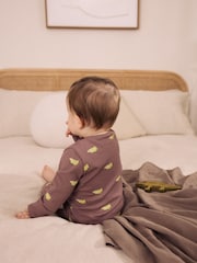 Multi Mini Animals Two Way Zip Sleepsuits 4 Pack (0mths-3yrs) - Image 4 of 13