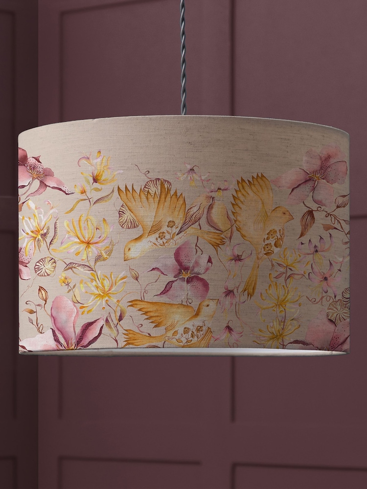 Voyage Maison Pink Floella Eva Printed Lamp Shade - Image 1 of 2
