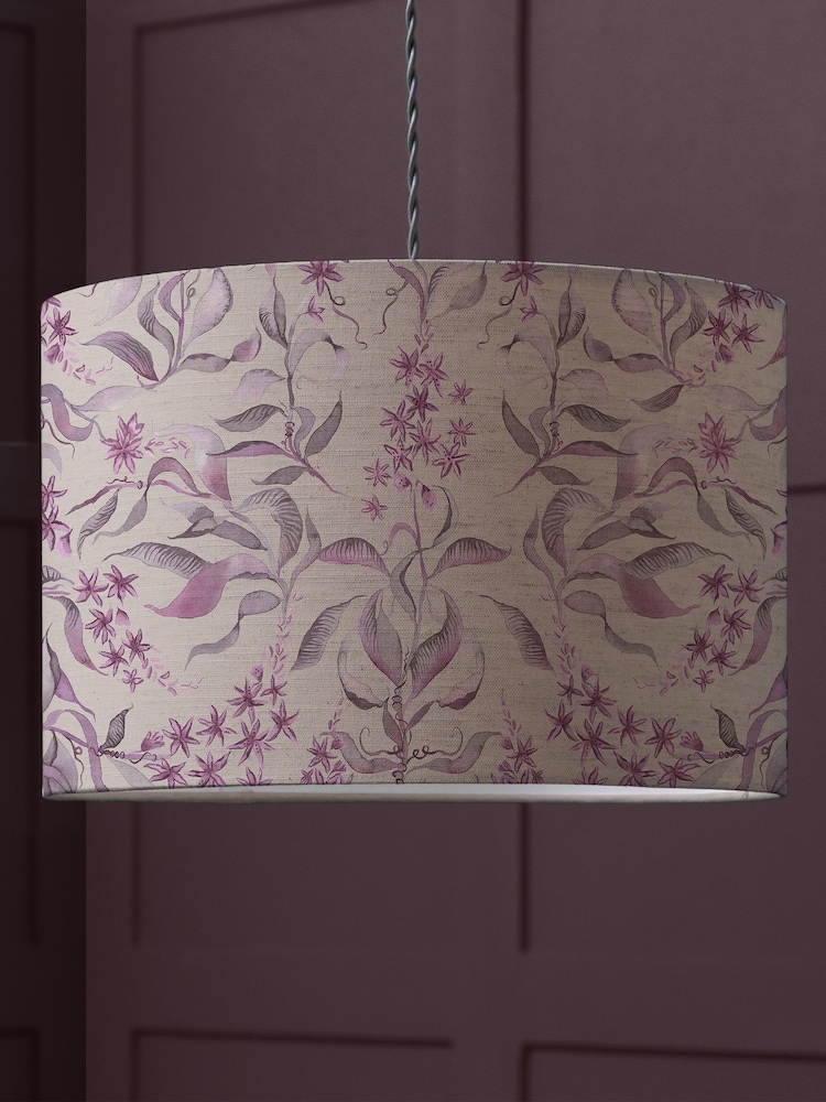 Voyage Maison Purple Hettie Eva Printed Lamp Shade - Image 1 of 2