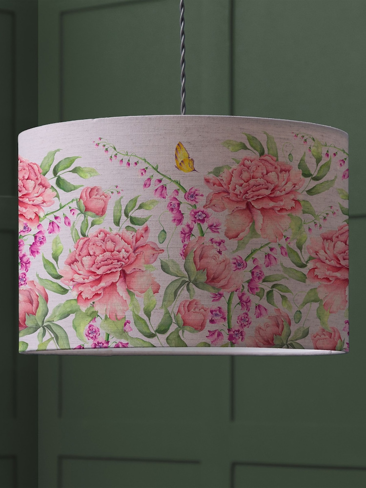 Voyage Maison Pink Junelle Eva Printed Lamp Shade - Image 1 of 2 Voyage Maison Pink Junelle Eva Printed Lamp Shade - Image 1 of 2