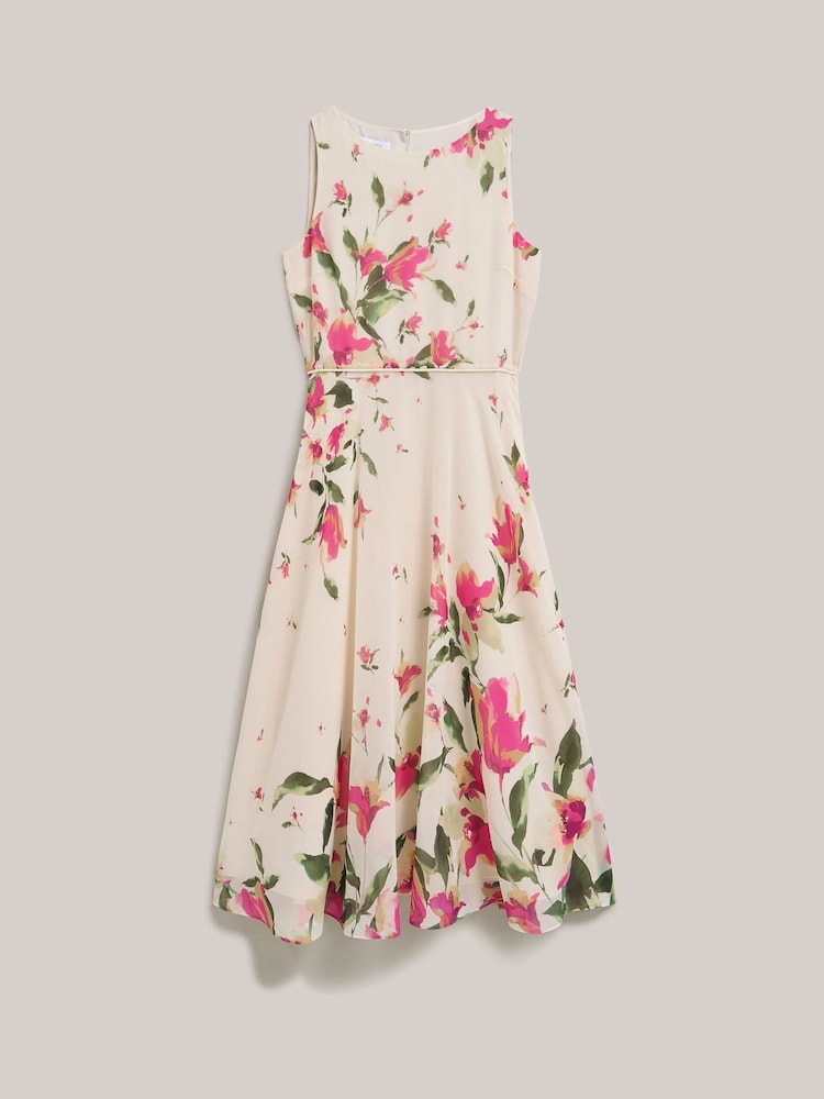 Hobbs Cream Carly Dress - Image 6 of 6 Hobbs Cream Carly Dress - Image 6 of 6