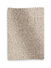 Natural Myla Upholstered Ottoman Storage Textured Boucle Weave Mid Bench - Image 10 of 10