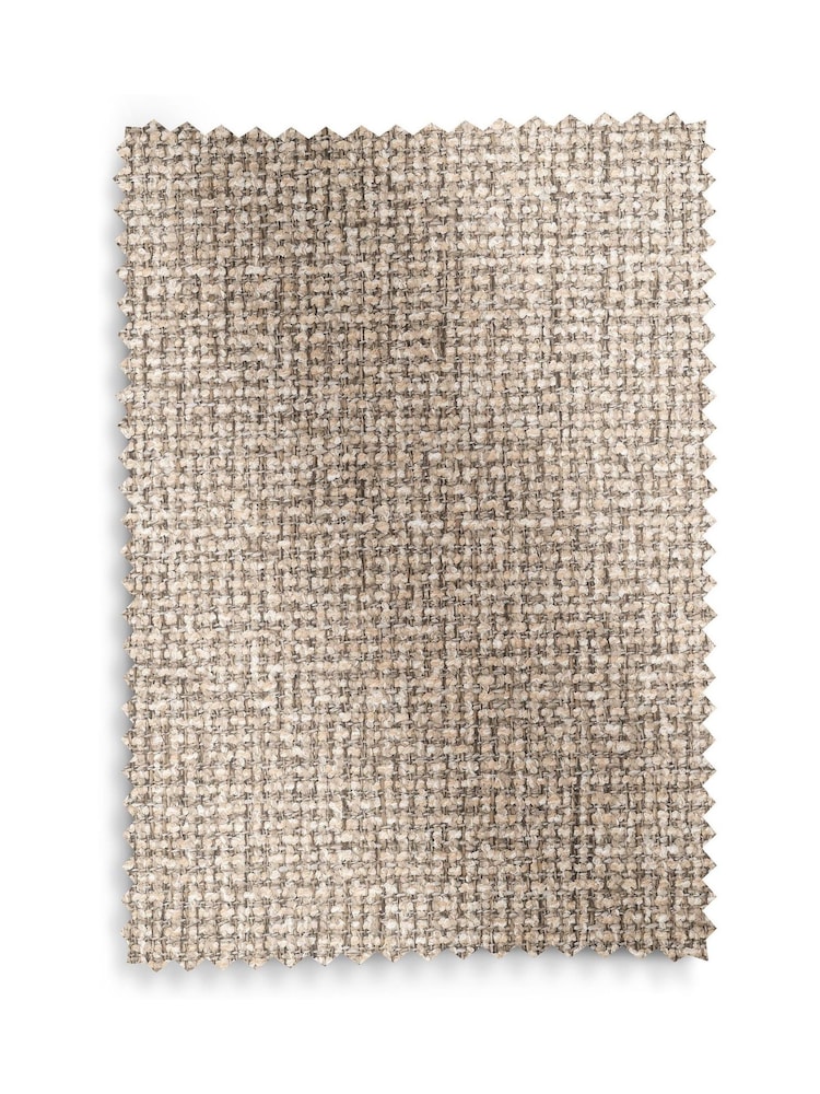 Natural Myla Upholstered Ottoman Storage Textured Boucle Weave Mid Bench - Image 10 of 10 Natural Myla Upholstered Ottoman Storage Textured Boucle Weave Mid Bench - Image 10 of 10
