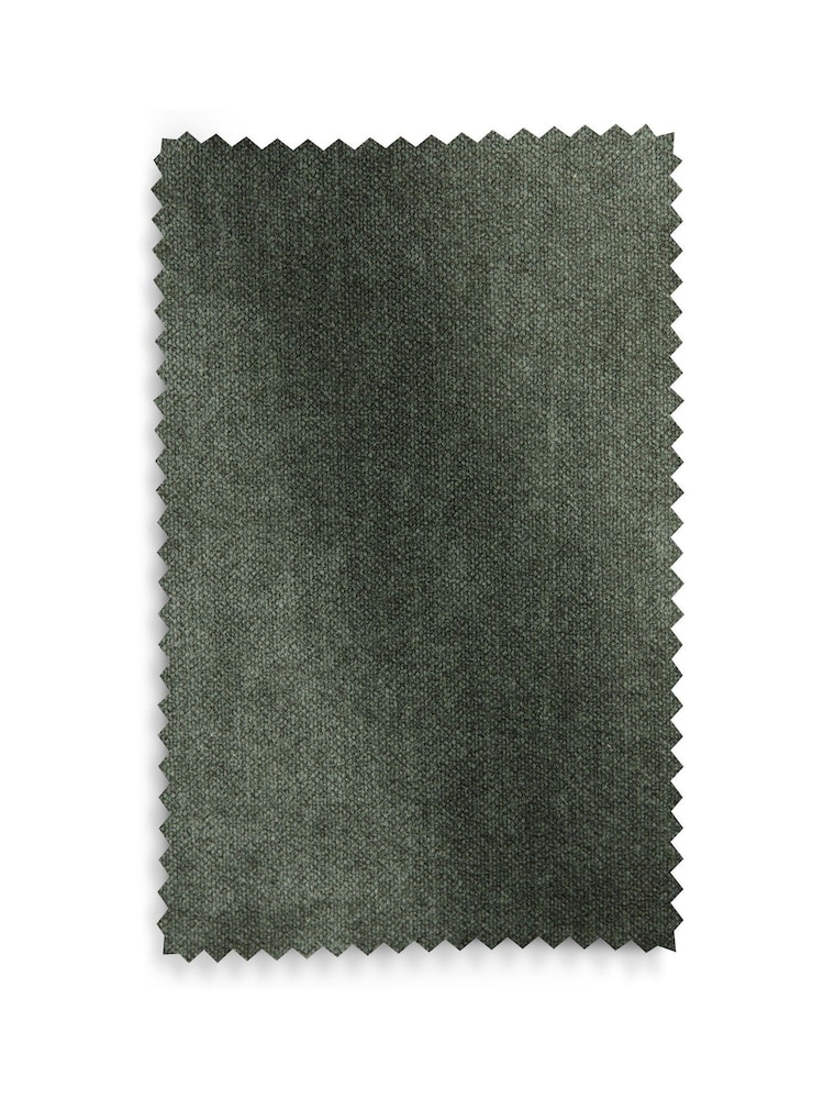 Relaxed Chenille Forest Green Myla Upholstered Ottoman Storage Textured Boucle Weave Mid Bench - Image 10 of 10 Relaxed Chenille Forest Green Myla Upholstered Ottoman Storage Textured Boucle Weave Mid Bench - Image 10 of 10