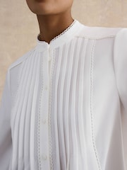 Hobbs White Mariette Blouse - Image 3 of 4