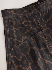 Leopard Denim Maxi Skirt - Image 7 of 8