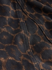 Leopard Denim Maxi Skirt - Image 8 of 8