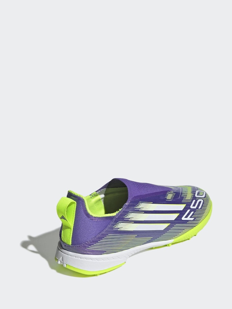 adidas Purple F50 League Laceless Turf Boots - Image 2 of 9 adidas Purple F50 League Laceless Turf Boots - Image 2 of 9