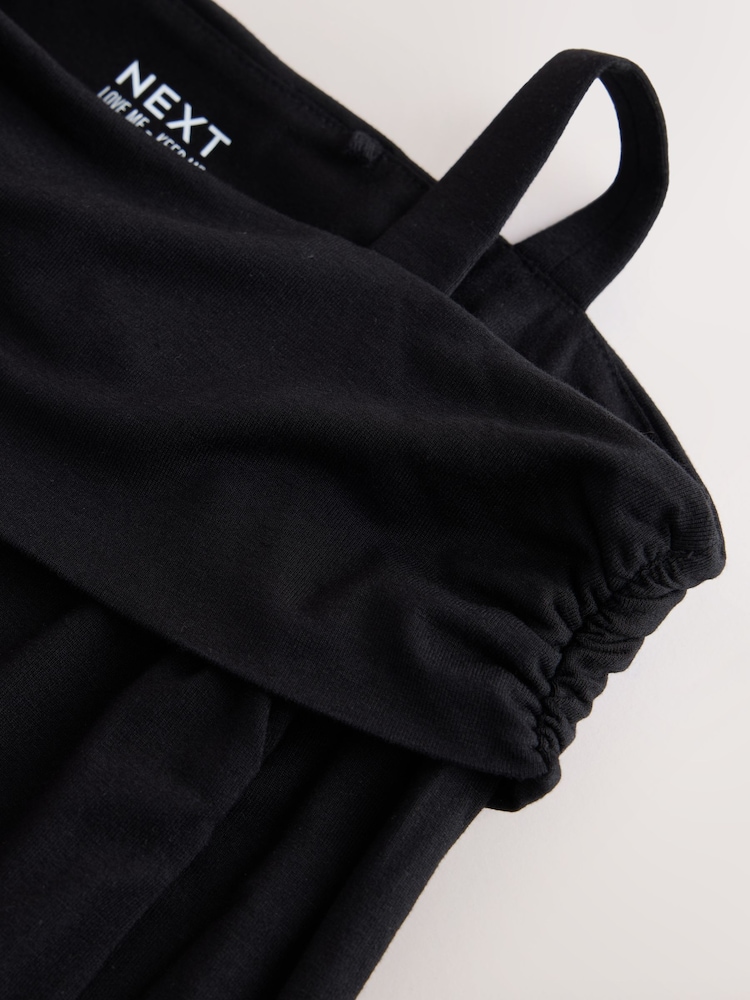Black Long Sleeve Bardot Top (3-16yrs) - Image 8 of 8