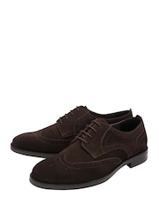 حذاء بنقوش مخرمة من الشمواه برباط من Frank Wright - صورة 2 من 4