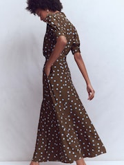 Boden High Neck Belted Dress - Imaginea 3 din 6