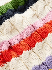 Boden Cream Cotton Cable Jumper - Image 7 of 7