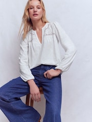 Bluză boemă cu platcă Boden Harriet - Imaginea 4 din 6