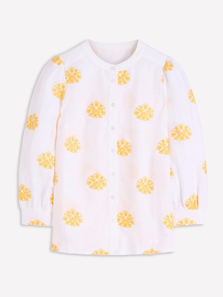 Boden White Alicia Linen Top - Image 6 of 6