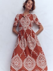 فستان قطن متوسط الطول من Boden - صورة 2 من 6