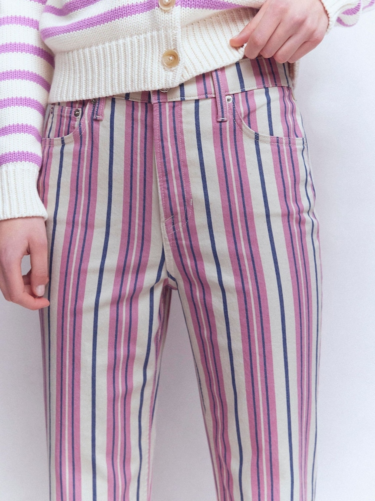 Boden Pink High Rise Straight Jeans - Image 2 of 6 Boden Pink High Rise Straight Jeans - Image 2 of 6