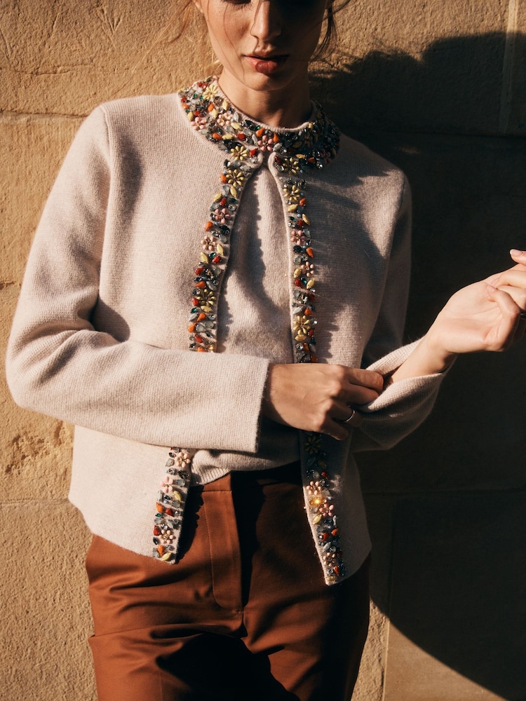 Boden Embellished Crop Cardigan - Bild 1 von 8