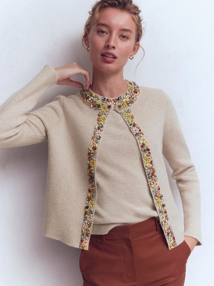 Boden Embellished Crop Cardigan - Bild 2 von 8